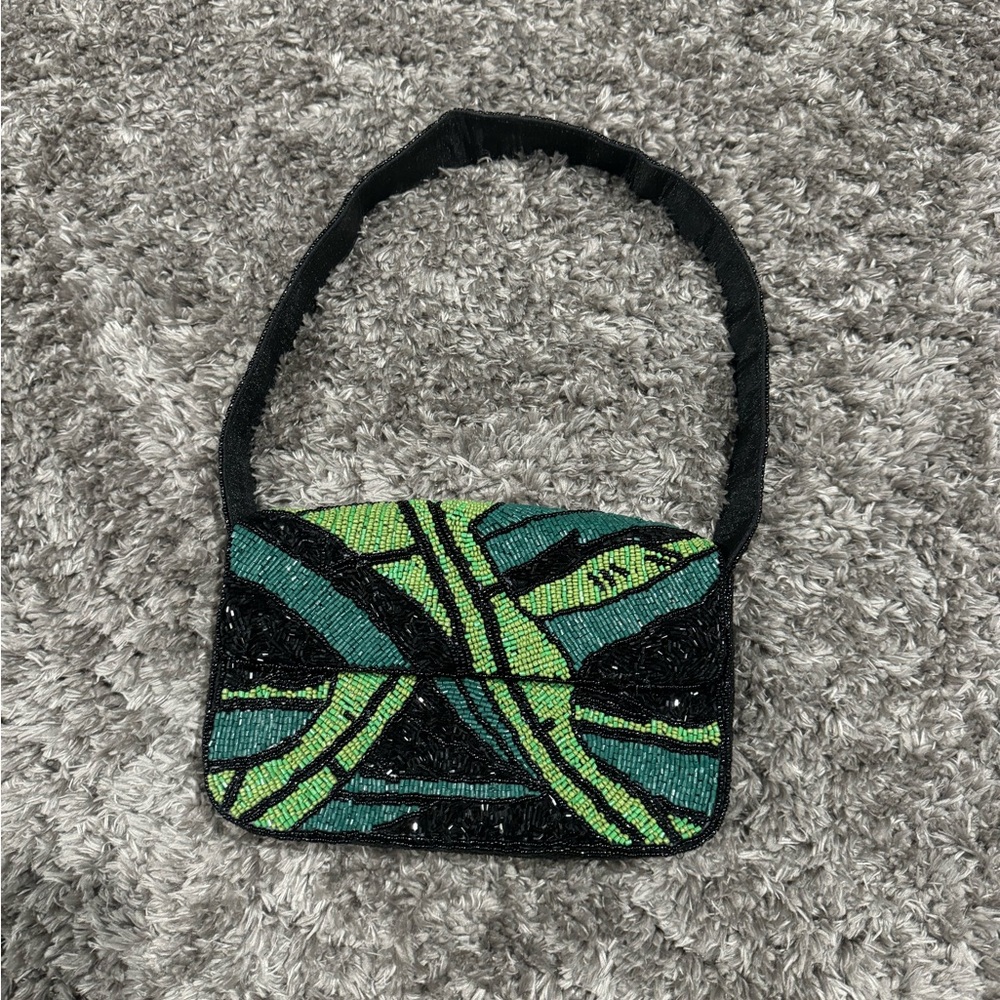 NWOT beaded shoulder handbag (staud dupe)